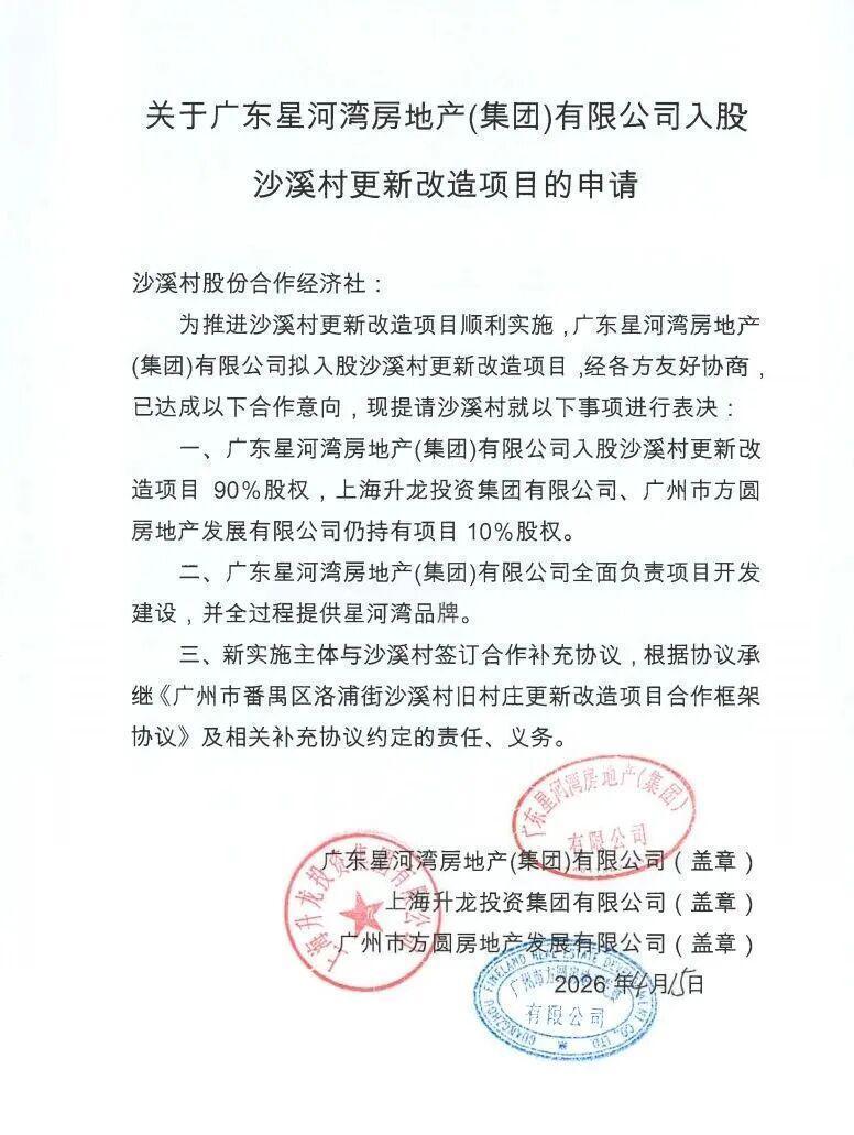  【深度拆解】星河湾90%控股沙溪旧改：股权结构重塑背后的开发逻辑与风险对冲 房产家居