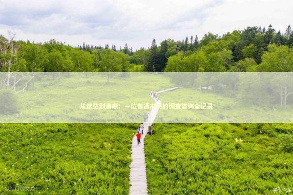 从迷茫到清晰：一位普通市民的调查咨询全记录 情感心理